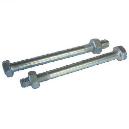 T&J ROLLO-Clôture à lattes Clôture à lattes Châtaignier Boulons traversants M10x110 inox, avec écrous et rondelles, pour ancres H 9x9, 2 pièces par blister