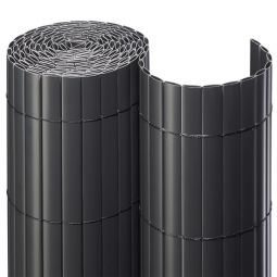 Canisse brise-vue PVC anthracite 0,90m x 3,00m, résistant et fixation facile
