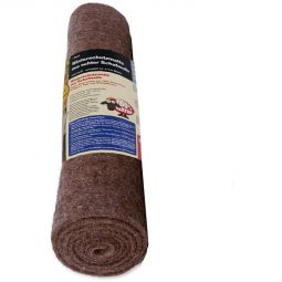 Tapis de protection hivernale NOOR en laine de mouton brun Tapis en feutre  - isolant, perméable à l'air et biodégradable, 100 x 200 cm