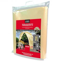 Protection thermique d'hiver XL avec fermeture éclair et 2 cordons de serrage Grande housse pour plantes en tissu PP 70 g/m² - isole, protège et laisse passer l'air
