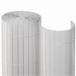 Canisse brise-vue PVC blanc 0,90m x 3,00m, résistant et fixation facile