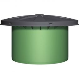 Regard de dôme télescopique Graf Trinkwasser Maxi avec couvercle TW et couvercle PE antigel, réglable en hauteur, verrouillable, avec aération pour réservoir d'eau potable