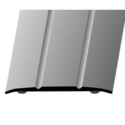 Barre de seuil adhésif en alu anodisé couleur acier inox PARKETTFREUND Profilé de transition, fixation invisible, barre jusuq'à 2 m de long