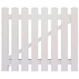 Portail de jardin pour clôture blanche T&J LIGHTLINE Portillon ou double, portail blanc en PVC, résistant aux intempéries, avec accessoires - pour une clôture de jardin élégante et durable