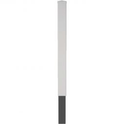 Poteau blanc T&J LIGHTLINE KS  en plastique pour fenêtres résistant aux UV avec noyau en aluminium, différentes tailles