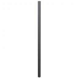 Poteau de clôture pour panneaux Chaussee et Circle Alberts, couleur anthracite Aluminium, anthracite RAL 7016, à sceller dans le béton, section de poteau 5,1x5,1 cm