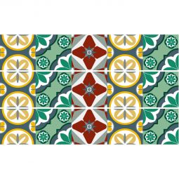 Adhésif carrelage Windhager Olea 20x99 cm film carreau autocollants Idéal pour les marches d'escalier et les surfaces lisses, facile d'entretien, simple à poser