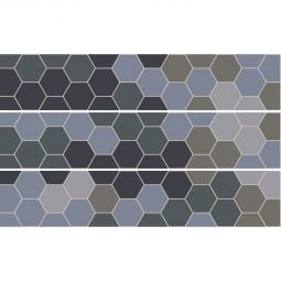 Adhésif carrelage Windhager Otello taupe 20x99 cm film carreau autocollants pour carrelage Idéal pour les marches d'escalier et les surfaces lisses, facile d'entretien, simple à poser