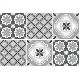 Autocollants de carrelage Windhager Osis 15 x 15 cm film adhésif Imperméable, résistant à la chaleur et repositionnable jusqu'à 30 jours