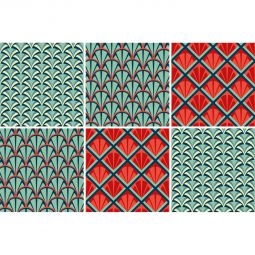 Autocollants de carrelage Windhager Ouka 15x15 cm film adhésif Étanche, résistant à la chaleur et repositionnable jusqu'à 30 jours