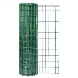 Clôture à treillis soudé Alberts Fix-Clip Pro® verte en métal  5 x 10 cm de maille, 0,22 cm de diamètre de fil, 25 m de longueur