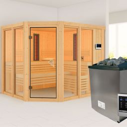 Sauna IR multifonctions Karibu Ava 2 en 1 - sauna et cabine infrarouge