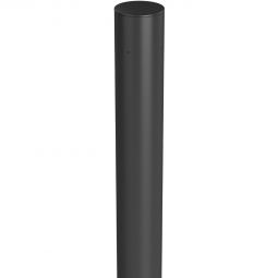 Poteau à cheviller Biohort pour clôture d'occultation, gris foncé métallisé Ancrage sûr et stable pour la clôture d'occultation Biohort, réglable en hauteur jusqu'à 25 cm