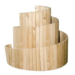 Spirale d'herbes bois résineux bellissa kit complet, dimensions : 120x120x80cm