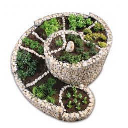 Spirale d'herbes bellissa gabion kit complet, dimensions : 200x150x80cm, épaisseur de tige 2,5/2mm