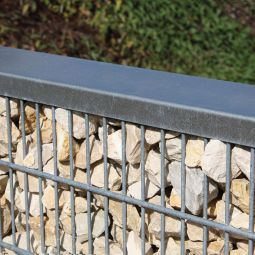 Profilé de finition pour clôture gabion limes étroite bellissa Pour la stabilisation de la clôture gabion limes étroite, longueur 2000 mm, largeur 120 mm