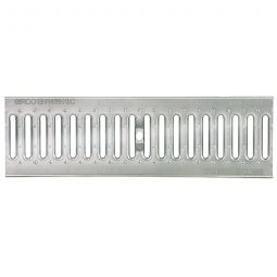 Grille galvanisée BIRCOlight Canal de drainage NW100, largueur au choix, section d'entrée 334cm²/m