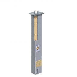 Système de cheminée Schiedel Absolut 18 avec tirage thermique Système de cheminée Ø 18 cm, monobloc avec pied prêt à l?emploi et raccord pour conduit de fumée