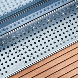Grille caniveau ACO Profiline drainage de façade Matériaux et longueurs aux choix