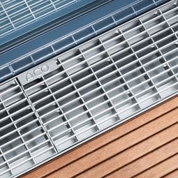 Grille à mailles ACO Profiline Free pour le drainage des façades Matériaux et dimensions aux choix