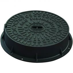 ACO Stormbrixx Blockrigole couvercle de regard sans ouvertures de ventilation 400 mm Classe de charge D400, idéale pour les zones de circulation et industrielles