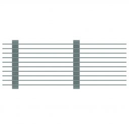 Grille à barreaux longitudinaux ACO Profiline Free pour drainage des façades Matériaux et dimensions aux choix