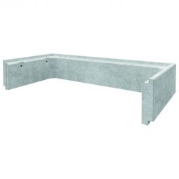 Set de fixation ACO pour plaques de remblayage à partir d'une hauteur de 400 mm Plaque de connexionn & vis