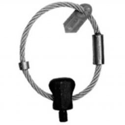 Boucle de câble ACO M24 acier galvanisé, argenté, 1 paquet contient 4 boucles de câble