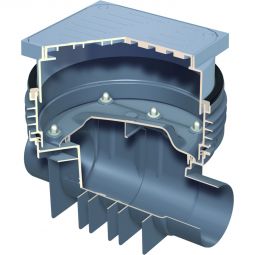 Tuyau de nettoyage en plastique ACO Triplex-K  avec regard, sans pompe