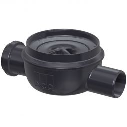 Corps d'avaloir de bain ACO Easyflow plat, arrivées/sortie latéral Partie inférieure de l'écoulement, diamètres d'écoulement: DN 51