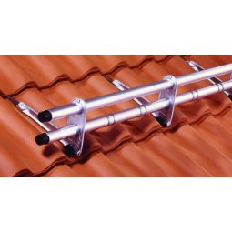 Kit de système pare-neige Heuel DoublePipe rouge natur pour tuiles en terre cuite/tuiles en béton