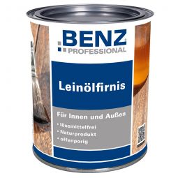 Vernis à base d'huile de lin BENZ PROFESSIONAL incoloré produit de protection du bois impregnation du bois