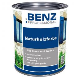 Peinture bois naturel produit de protection du bois BENZ PROFESSIONAL plusieurs couleurs, pour tous types de bois