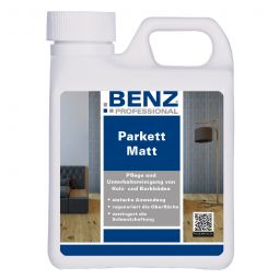 Produit d'entretien parquet mat satiné BENZ PROFESSIONAL  pour l'entretien et le nettoyage des sols en bois et en liège