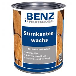 Cire pour coupes de bois incolore produit de protection du bois BENZ PROFESSIONAL protège contre les fissures et l'humidité pénétrante