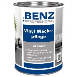 Entretien incolore à la cire pour sols en vinyle, BENZ PROFESSIONAL pour les surfaces en vinyle fortement sollicitées