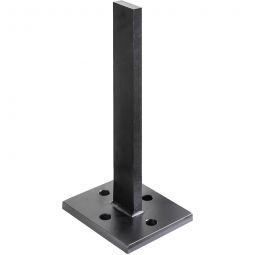 Support de poteau pour poteaux d'occultation Wellker PAN, platine de vissage massive pour kit de gabion THEIA, à visser ou à cheviller