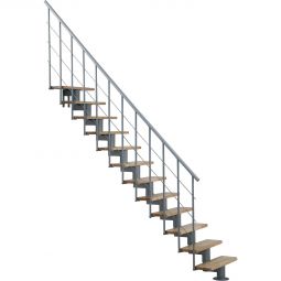 Escalier compact Minka Comfort hêtre massif escalier gain de place approprié pour hauteur entre étages jusqu'à 312 cm