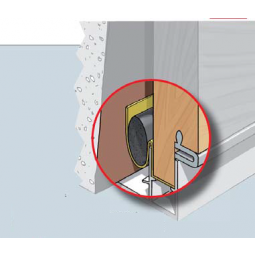 DOLLE système de fermeture plafond pour l'escalier escamotable pour un reccordement étanche à l'air pour garantir une isolation thermique parfaite