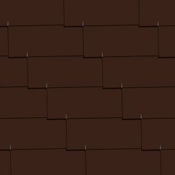 Bardage fibrociment toiture et de façade CEDRAL 60 x 30 cm lisse, brun foncé bardeau rectangulaire, pose horizontale, 2 trous