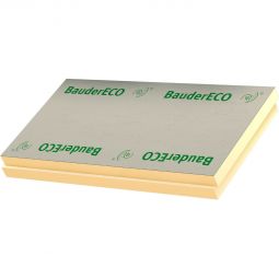 Panneau isolant BauderECO F/FF  isolation thermique écologiques selon la norme DIN EN 13165, bord droit / feuillure à palier