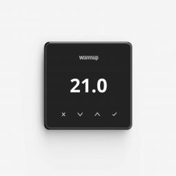 Thermostat Wi-Fi Warmup Element avec fonction SmartGeo noir Le contrôle de chauffage écoénergétique pour tous les systèmes de chauffage par le sol Warmup.






