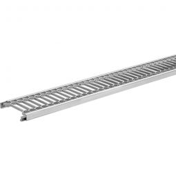 Système de marchepied continu Heuel TopStep cuivré avec caillebotis 150 cm, avec 2 supports de dalles TopStep