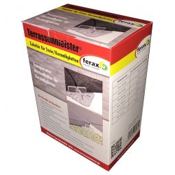 Croix de joint ferax sous-construction de terrasse, transparent contenu du paquet : 48 pièces, 57x10mm pour dalles de terrasse