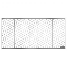 Grille métal déployé pour cours anglaises ACO de largeur 150 cm caillebotis piéton, profondeur 70 cm