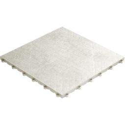 florco dalle de terrasse click PVC floor blanc 40x40x1,8cm, stable et solide système de click