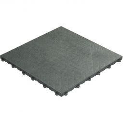 florco dalle de terrasse click PVC floor gris 40x40x1,8cm, stable et solide système de click