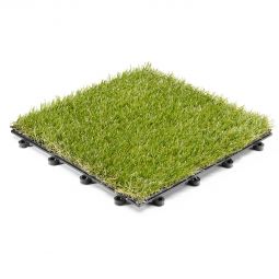 florco dalle de terrasse click pelouse 30x30x3cm, résistant aux intempéries et solide