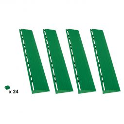 florco dalle de terrasse click set partie latérale PVC vert contenu: 4 pièces, évitement de risque de chute