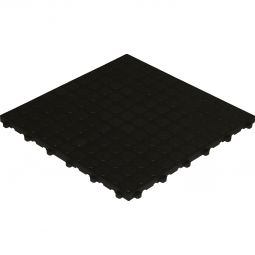 florco dalle de terrasse click PVC spot noir 40x40x1,8cm, stable et solide système de click